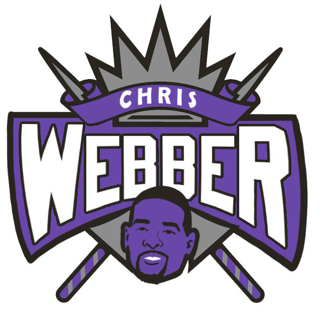 Sacramento Kings Chris Webber Logo iron on heat transfer